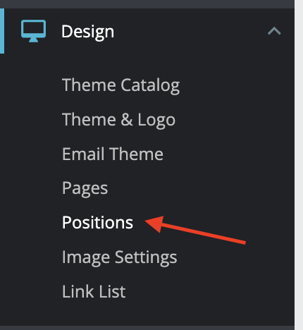 Design positions