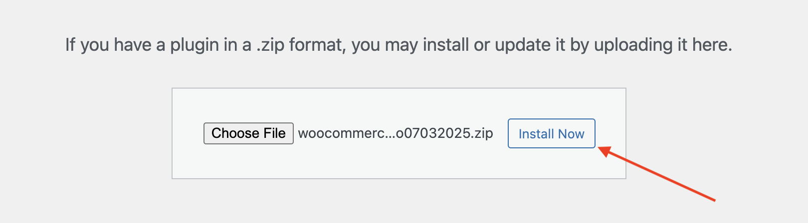 Install Now button